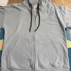 Disney Ratatouille embroidered Soft Blue zip up Hoodie